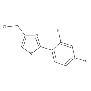 2-(4-Chloro-2-fluorophenyl)-4-(chloromethyl)thiazole Structure