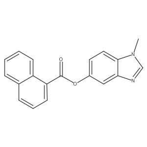 1-methyl-1H-benzo[d]imidazol-5-yl 1-naphthoate结构式