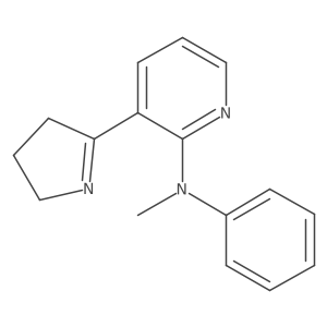 3-(3,4-Dihydro-2H-pyrrol-5-yl)-N-methyl-N-phenylpyridin-2-amine结构式