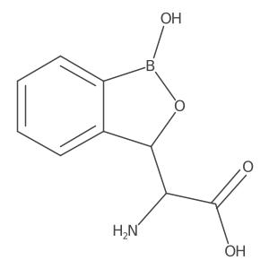(R)-2-Amino-2-((R)-1-hydroxy-1,3-dihydrobenzo[c][1,2]oxaborol-3-yl)acetic acid Structure