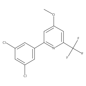 2-(3,5-Dichlorophenyl)-4-methoxy-6-(trifluoromethyl)pyridine结构式