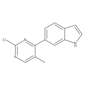 6-(2-chloro-5-methylpyrimidin-4-yl)-1H-indole Structure