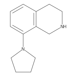 8-(Pyrrolidin-1-yl)-1,2,3,4-tetrahydroisoquinoline Structure