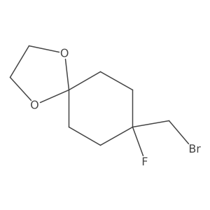 8-(Bromomethyl)-8-fluoro-1,4-dioxaspiro[4.5]decane Structure