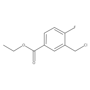 Ethyl 3-(chloromethyl)-4-fluorobenzoate结构式