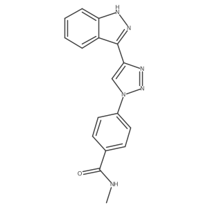 4-[4-(1H-indazol-3-yl)triazol-1-yl]-N-methylbenzamide Structure