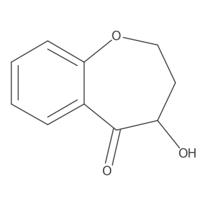 1-Benzoxepin-5(2H)-one, 3,4-dihydro-4-hydroxy- Structure