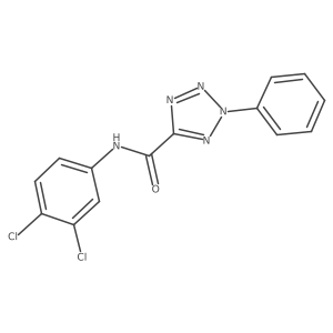 N-(3,4-dichlorophenyl)-2-phenyl-2H-tetrazole-5-carboxamide Structure