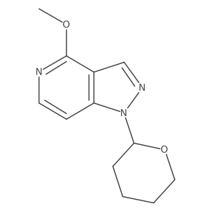4-Methoxy-1-(tetrahydro-2H-pyran-2-yl)-1H-pyrazolo[4,3-c]pyridine Structure
