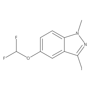 5-(difluoromethoxy)-3-iodo-1-methyl-1H-indazole Structure
