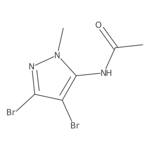 N-(4,5-Dibromo-2-methylpyrazol-3-YL)acetamide结构式
