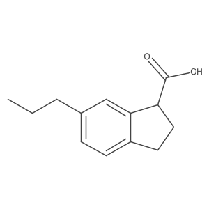1H-Indene-1-carboxylic acid, 2,3-dihydro-6-propyl- Structure