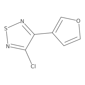 3-Chloro-4-(furan-3-yl)-1,2,5-thiadiazole Structure