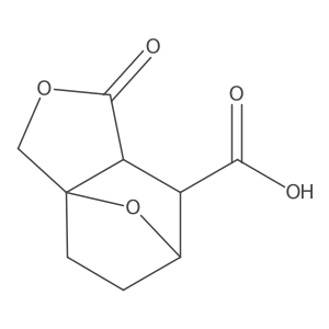 (1S,5R,6S,7R)-4-oxo-3,10-dioxatricyclo[5.2.1.0^{1,5}]decane-6-carboxylic acid Structure