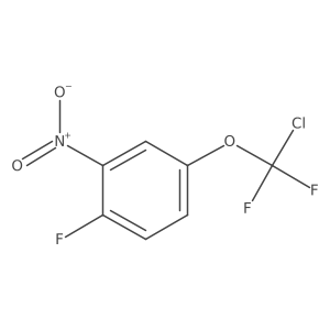 4-[Chloro(difluoro)methoxy]-1-fluoro-2-nitro-benzene结构式