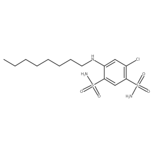 4-Chloro-6-(octylamino)benzene-1,3-disulfonamide Structure