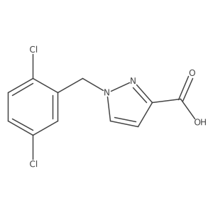 1-[(2,5-dichlorophenyl)methyl]-1H-pyrazole-3-carboxylic acid Structure