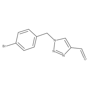 1-[(4-bromophenyl)methyl]-1H-1,2,3-triazole-4-carbaldehyde Structure