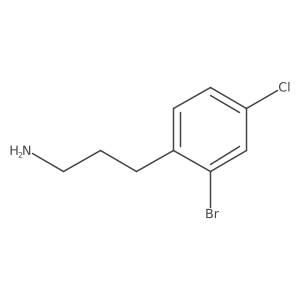 3-(2-Bromo-4-chlorophenyl)propan-1-amine Structure