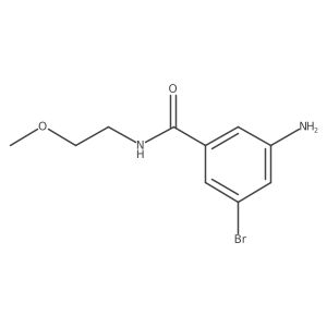 3-Amino-5-bromo-N-(2-methoxyethyl)benzamide结构式