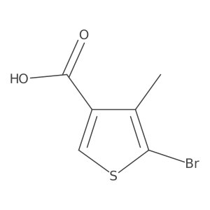 5-Bromo-4-methylthiophene-3-carboxylic acid结构式