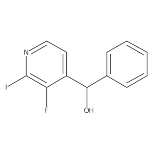 4-Pyridinemethanol, 3-fluoro-2-iodo-I+/--phenyl- Structure