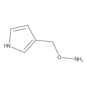 O-[(1H-pyrrol-3-yl)methyl]hydroxylamine结构式