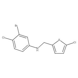 2-Thiophenemethanamine, N-(3-bromo-4-chlorophenyl)-5-chloro- Structure