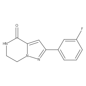 2-(3-Fluorophenyl)-6,7-dihydropyrazolo[1,5-A]pyrazin-4(5H)-one结构式