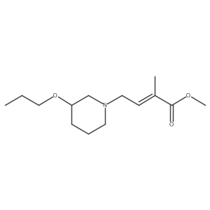Methyl 2-methyl-4-(3-propoxypiperidin-1-yl)but-2-enoate Structure