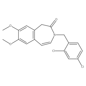3-(2,4-dichlorobenzyl)-7,8-dimethoxy-1,3-dihydro-2H-3-benzazepin-2-one Structure