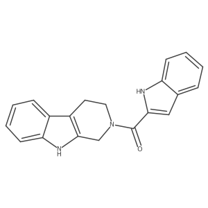 1H-indol-2-yl(1,3,4,9-tetrahydro-2H-beta-carbolin-2-yl)methanone Structure