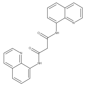 N,N'-di-quinolin-8-yl-malonamide结构式