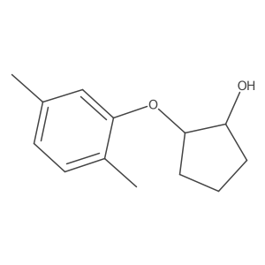 trans-2-(2,5-Dimethylphenoxy)cyclopentan-1-ol Structure