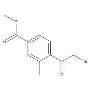 Methyl 4-(2-bromoacetyl)-3-methylbenzoate结构式