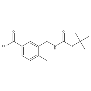 3-({[(Tert-butoxy)carbonyl]amino}methyl)-4-methylbenzoic acid Structure