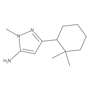 3-(2,2-dimethylcyclohexyl)-1-methyl-1H-pyrazol-5-amine结构式