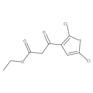 Ethyl 3-(2,5-dichlorothiophen-3-yl)-3-oxopropanoate结构式
