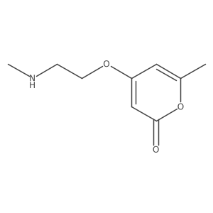 6-Methyl-4-[2-(methylamino)ethoxy]-2H-pyran-2-one结构式