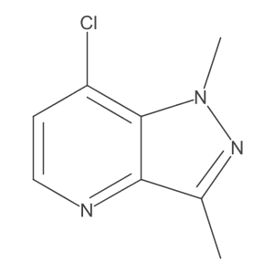 7-chloro-1,3-dimethyl-1H-pyrazolo[4,3-b]pyridine结构式