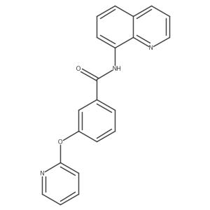3-(pyridin-2-yloxy)-N-(quinolin-8-yl)benzamide Structure
