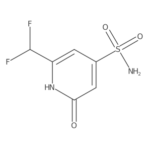 2-(Difluoromethyl)-6-hydroxypyridine-4-sulfonamide结构式