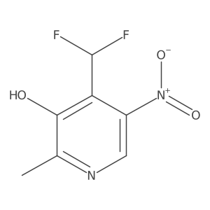 4-(Difluoromethyl)-2-methyl-5-nitropyridin-3-ol Structure