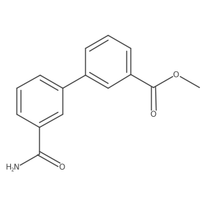 Methyl 3-(3-carbamoylphenyl)benzoate结构式