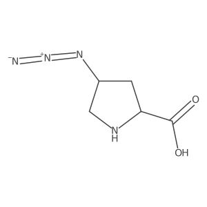 4-Azidopyrrolidine-2-carboxylic acid Structure