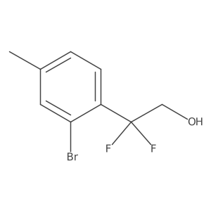 2-(2-Bromo-4-methylphenyl)-2,2-difluoroethan-1-ol结构式