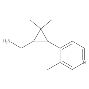 [2,2-Dimethyl-3-(3-methylpyridin-4-yl)cyclopropyl]methanamine Structure