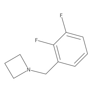 1-(2,3-Difluorobenzyl)azetidine结构式