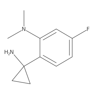 2-(1-aminocyclopropyl)-5-fluoro-N,N-dimethylaniline结构式