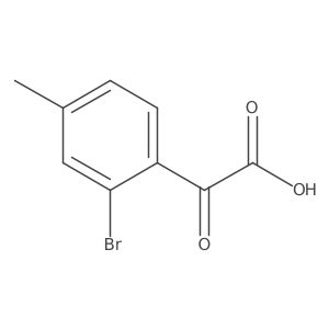 2-(2-Bromo-4-methylphenyl)-2-oxoacetic acid Structure